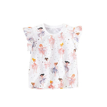Load image into Gallery viewer, 9237SE-malwee small and medium girls round neck printed top