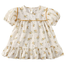 Load image into Gallery viewer, X86012DS-Summer pure cotton floral short-sleeved princess dress