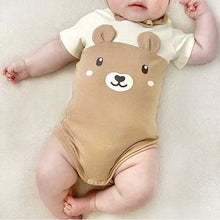 Load image into Gallery viewer, 53105LS-Summer Korean style bear shape baby bodysuit + hat