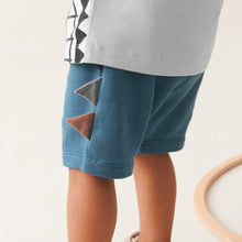 Load image into Gallery viewer, 9552TG-Summer children's casual round neck crocodile short-sleeved top + elastic waist pants two-piece set