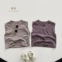 Load image into Gallery viewer, 23098SE-Summer Korean style loose striped vest thin top