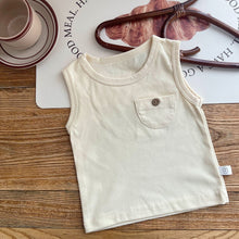 Load image into Gallery viewer, AY024SE-Summer children's simple sleeveless solid color vest
