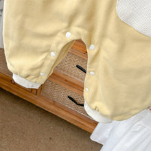 Load image into Gallery viewer, M2403717LS-秋季韓版可愛拼色雙帶口袋連身爬服