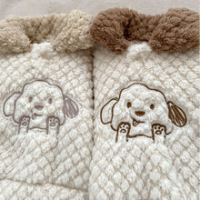 Load image into Gallery viewer, H10058TG-Cute cartoon embroidery pullover plus velvet suit