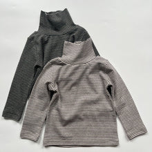 Load image into Gallery viewer, BB2468PCW-Autumn and winter Japanese style high collar striped parent-child top