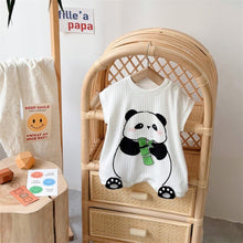 Load image into Gallery viewer, 2402271LS-Summer Panda Sleeveless Short Climbing Suit