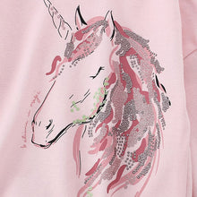 Load image into Gallery viewer, 8605SE-Autumn malwee European and American children's casual long-sleeved unicorn top