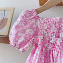 Load image into Gallery viewer, 6201LS-Korean summer baby girl puff sleeves bodysuit