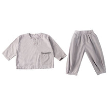 將圖片載入圖庫檢視器 Q83061TG-韓版純棉春秋休閒兒童套裝