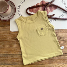 Load image into Gallery viewer, AY024SE-Summer children's simple sleeveless solid color vest