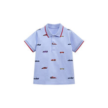 Load image into Gallery viewer, H55098SE-Summer short-sleeved T-shirts for small and medium-sized children's car cartoon polo shirts