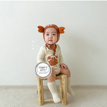 Load image into Gallery viewer, 11003LS-Spring Korean version of crab shape bodysuit + hat cover