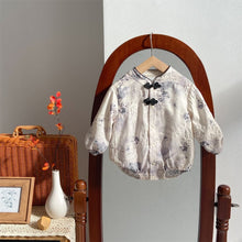 Load image into Gallery viewer, 2401416LS-Spring Chinese style ink-printed long-sleeved bodysuit