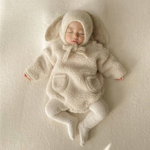 Load image into Gallery viewer, Y9395LS-Newborn double-faced fleece warm jumpsuit