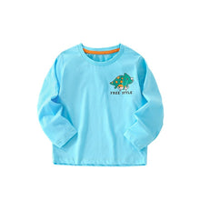 Load image into Gallery viewer, 8571SE-malwee autumn casual round neck triceratops long-sleeved top