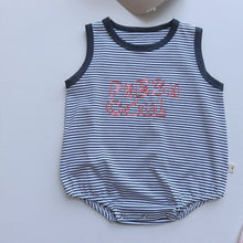 Load image into Gallery viewer, 6196LS-Summer Korean version of letter striped baby clothes