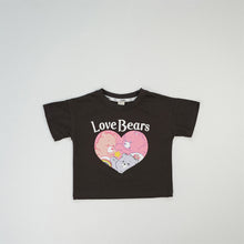 將圖片載入圖庫檢視器 24096PCW-夏裝韓版寬鬆愛心熊親子上衣【許願款】
