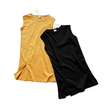 Load image into Gallery viewer, 22007PCW-Japanese style short-sleeved open X-shaped versatile knitted long skirt parent-child outfit