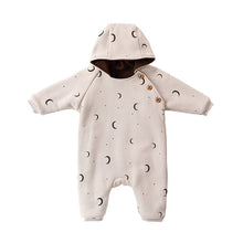 Load image into Gallery viewer, D23335LS-Baby outdoor hooded fleece jumpsuit