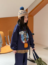Load image into Gallery viewer, 2025D202TG-冬季復古卡通MK加絨休閒兩件套
