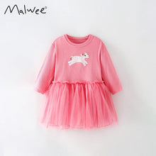 Load image into Gallery viewer, 8921DS-Autumn Pony Long Sleeve Casual Girls Dress