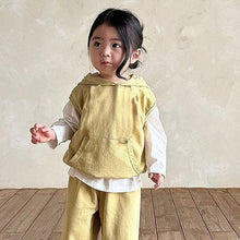 Load image into Gallery viewer, Y8373TG-Hooded Girls Vest + Straight Pants Casual Set