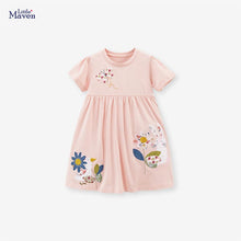 Load image into Gallery viewer, S1828DS-Summer European and American style short-sleeved cotton girls dress