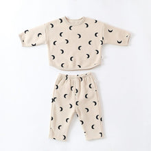 Load image into Gallery viewer, D23357TG-Baby boy and girl sweatshirt pants plus fleece two-piece set