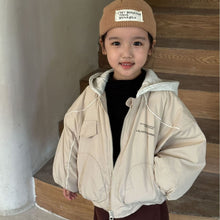 Load image into Gallery viewer, D83269SE-Winter velvet and thickened girls' color matching hooded warm jacket
