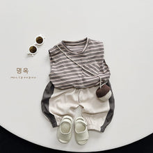 Load image into Gallery viewer, 23098SE-Summer Korean style loose striped vest thin top