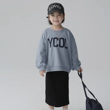 Load image into Gallery viewer, BB2462PCW-Autumn and winter Japanese style boys and girls long-sleeved tops with mother and child logo