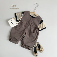 Load image into Gallery viewer, 88030LS-Spring and summer Korean style forest retro thin overalls