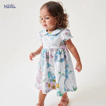 Load image into Gallery viewer, S1819DS-Summer European and American style cotton short-sleeved floral dress