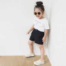 Load image into Gallery viewer, 21021PCW-Summer black neutral denim shorts parent-child outfit