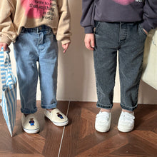 Load image into Gallery viewer, C85018PA-Boys and girls elastic soft denim cigarette trousers