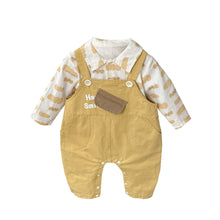 Load image into Gallery viewer, 2519013TG- 秋季韓版嬰幼兒休閒帥氣襯衫吊帶褲【兩件套】