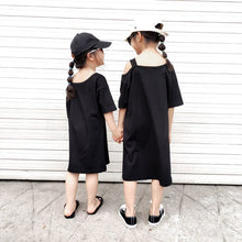 Load image into Gallery viewer, 21010DS-Summer children's off-shoulder leisure vacation long dress