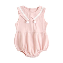 Load image into Gallery viewer, BRS1056LS-Summer Korean style pure cotton navy collar bodysuit