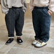 Load image into Gallery viewer, D83581PA-Autumn and winter plus velvet thickened denim slim-fit casual trousers