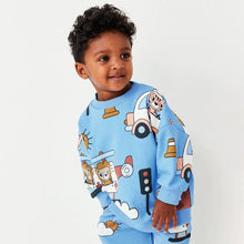 Load image into Gallery viewer, 8654SE-Autumn European and American small and medium-sized children's stroller leisure long-sleeved round neck top