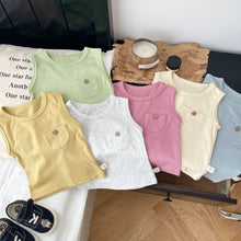 Load image into Gallery viewer, AY024SE-Summer children's simple sleeveless solid color vest