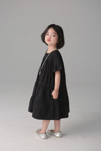Load image into Gallery viewer, BB-2425DS-Japanese style short-sleeved solid color cake dress parent-child outfit