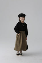 Load image into Gallery viewer, BB2465PCW-Autumn and winter Japanese style splicing drawstring waist parent-child dress