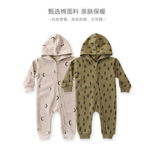 Load image into Gallery viewer, D23314LS-Boys and girls fleece long-sleeved romper