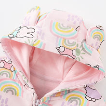 Load image into Gallery viewer, 8011SE- Spring and Autumn European and American Children's Cartoon Printed Hooded Jacket