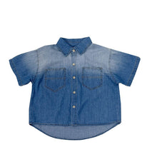 Load image into Gallery viewer, 1219SE-Korean summer literary boy short-sleeved denim shirt