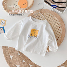 Load image into Gallery viewer, CY175SE-Autumn 0-6 years old smiley face print long-sleeved top