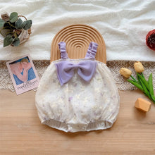 Load image into Gallery viewer, 2402412LS-Summer bow sling bodysuit