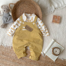 Load image into Gallery viewer, 2519013TG- 秋季韓版嬰幼兒休閒帥氣襯衫吊帶褲【兩件套】