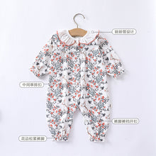 Load image into Gallery viewer, <Taiwan Pavilion> D23256LS-Autumn doll collar cotton forest long-sleeved romper (without hat)